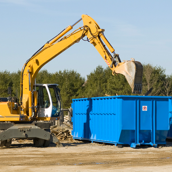 what size residential dumpster rentals are available in Three Springs PA